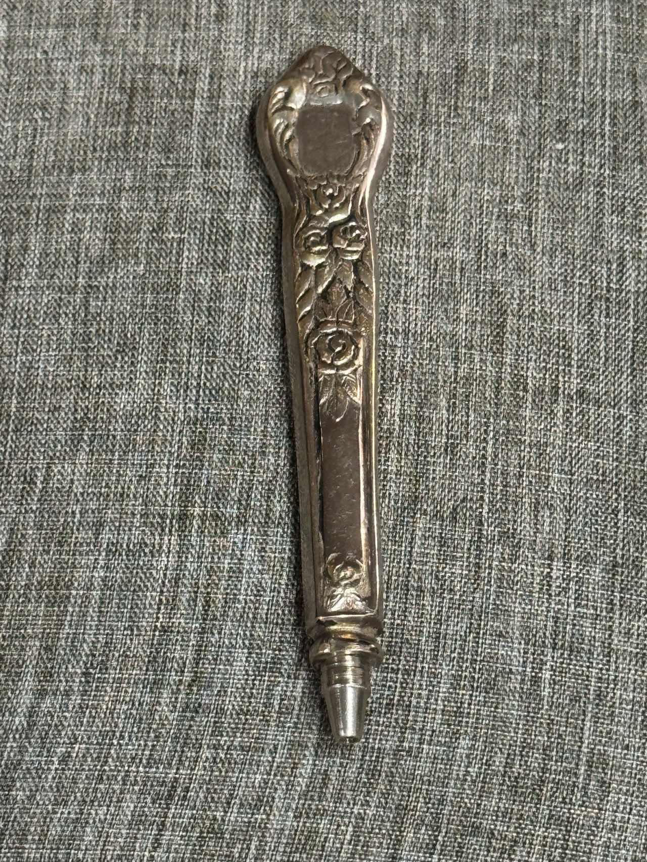 Vintage Sterling Silver Floral Mechanical Pencil