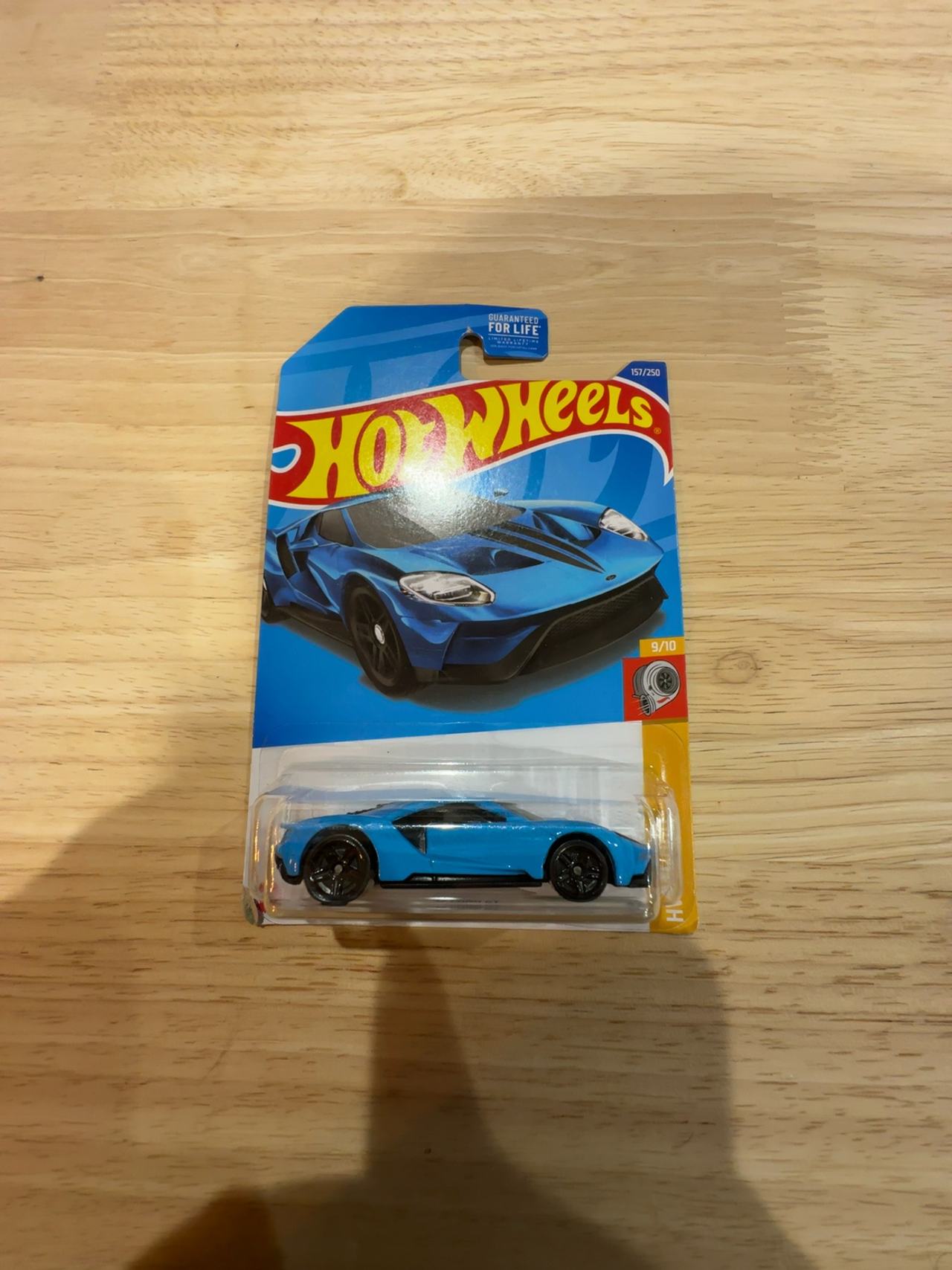 Hot Wheels 2017 Ford GT Blue Turbo 9/10
