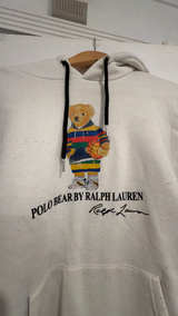 Ralph Lauren Polo Bear Hoodie White - Image 1