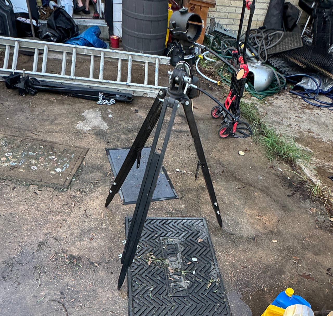 Wooden Telescope Tripod with Alt-Azimuth Mount