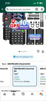 Baofeng 5RH Pro GPS Handheld Radio - Image 1