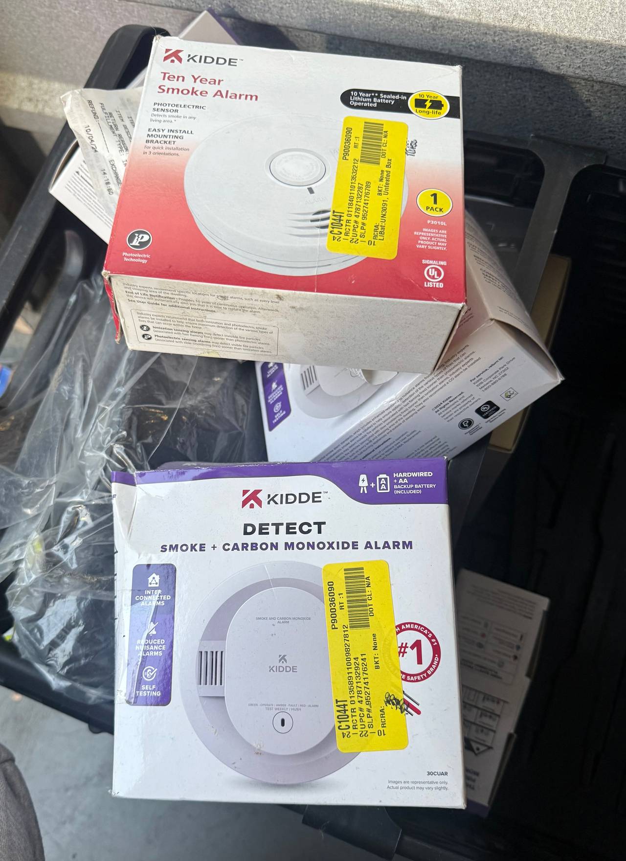 Kidde Detect Smoke + Carbon Monoxide Alarm Hardwired with Battery Backup