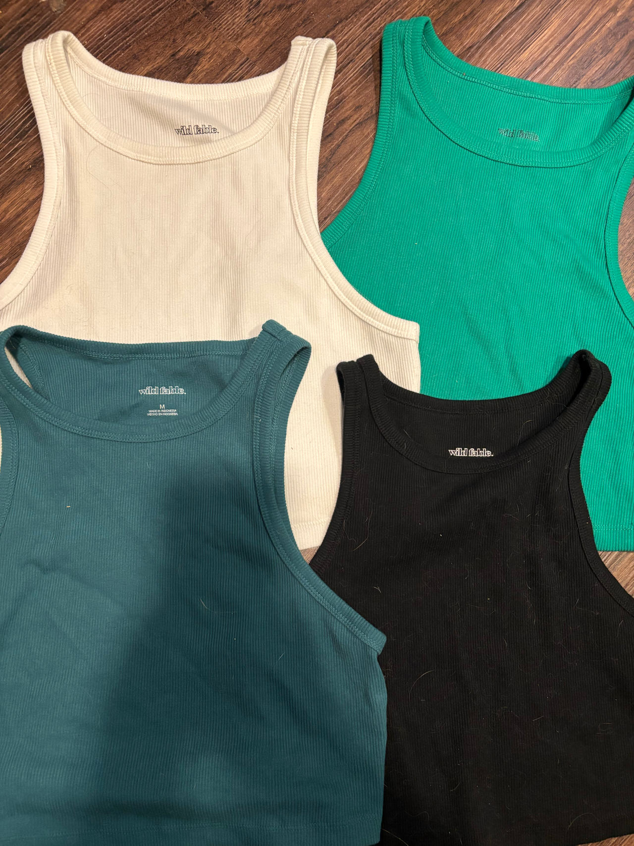 Wild Fable High Neck Ribbed Tank Top Bundle - Size Medium