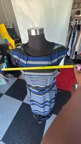 Calvin Klein Sleeveless Striped Belted Dress - Image 3