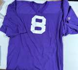 Rare Vintage Champion Jai-Alai Jersey Purple #8 #34 USA Size XL Retro - Image 3