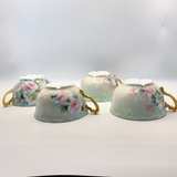 Vintage Limoges Hand Painted Floral Teacups - Image 1