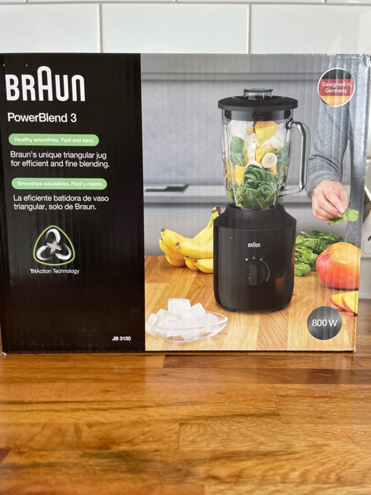 Braun PowerBlend 3 Jug Blender Black 1.5L