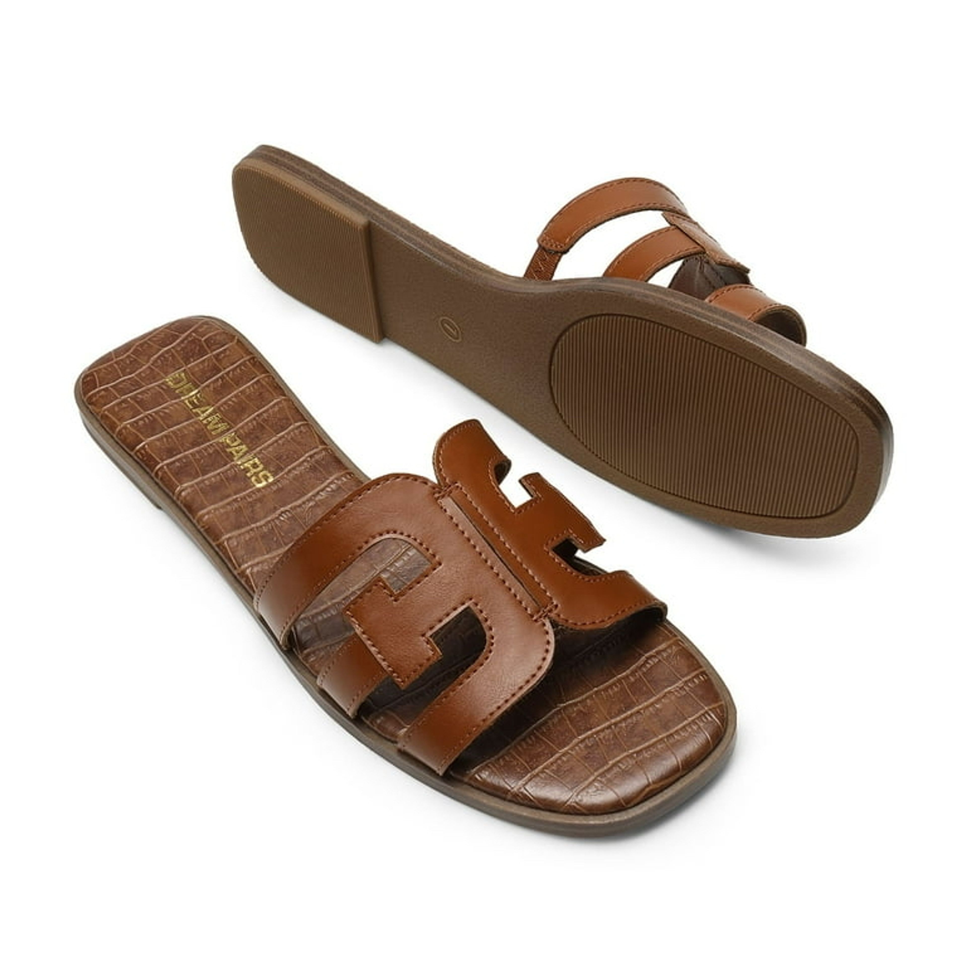 Dream Pairs Women's Sole-Fina Flat Sandals size 8