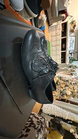 Born Black Leather Wingtip Oxford Heels 10M  - Image 3