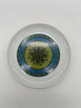 Set of 8 Vintage Sango Aquarius Apollo 204 Salad Plates Japan Blue Green - Image 2