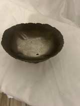 Vintage Floral Repousse Footed Pewter Bowl - Image 8