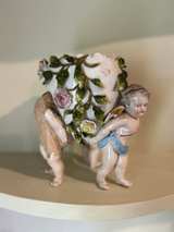 Porcelain Cherub Planter - Image 3