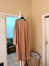Women's Long Open Front Cable Knit Cardigan - Image 4