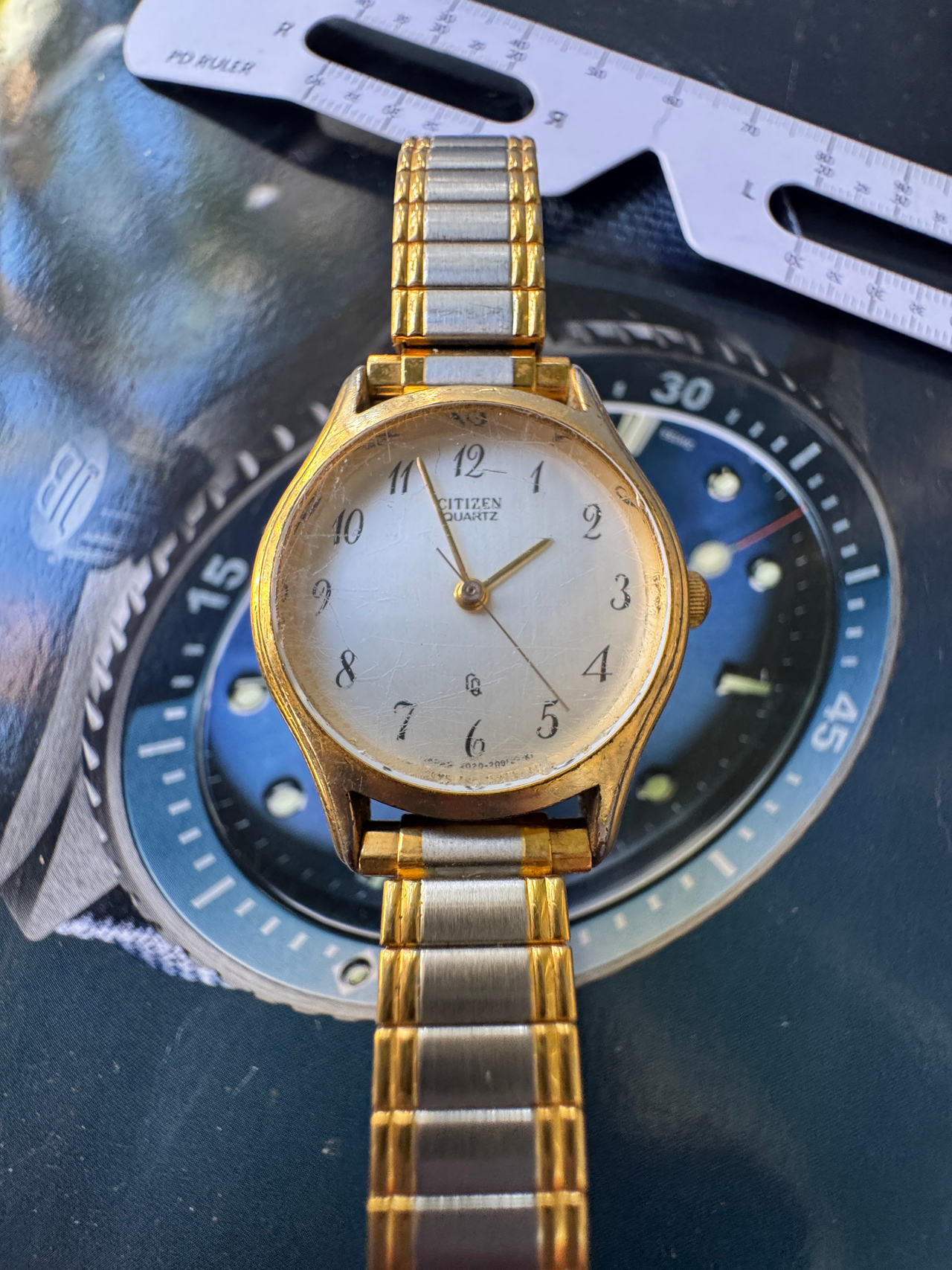 Citizen Quartz Two-Tone Vintage Watch
