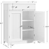 Yaheetech Bathroom Floor Cabinet Storage Organizer - Image 8