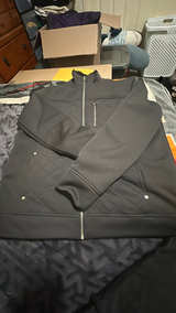 INC International Concepts Black Faux Fur Jacket Large - Image 2