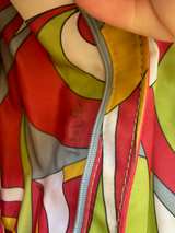 Nordstrom Genuine Leather Pink Satchel Shoulder Bag Colorful Lining - Image 5