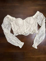 Almost Famous Lace Corset Top Large - Image 1
