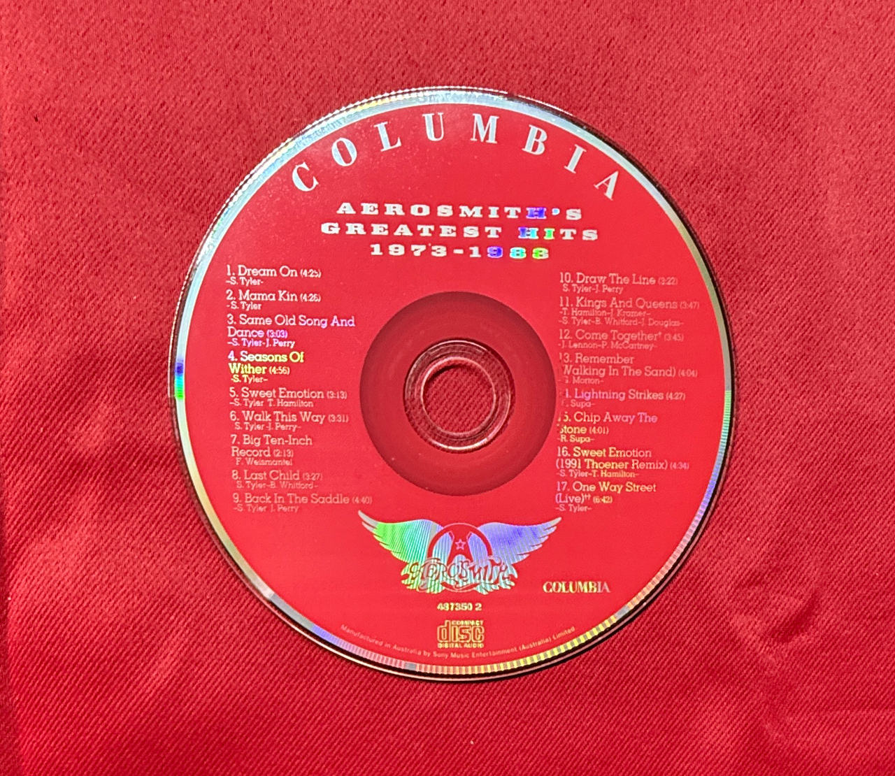 Aerosmith's Greatest Hits 1973-1988 CD