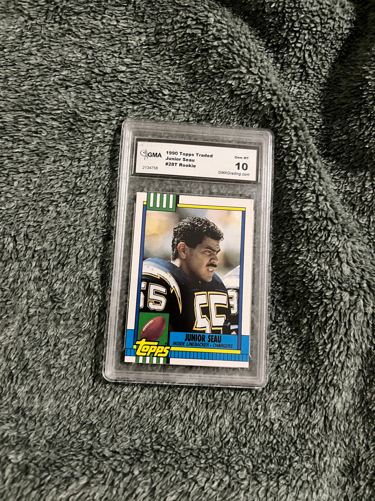 1990 Topps Traded Junior Seau Rookie Card