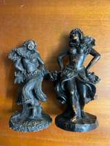 HIP Original Hawaiian Hula Girl Figurine Lava Resin 2pcs - Image 1