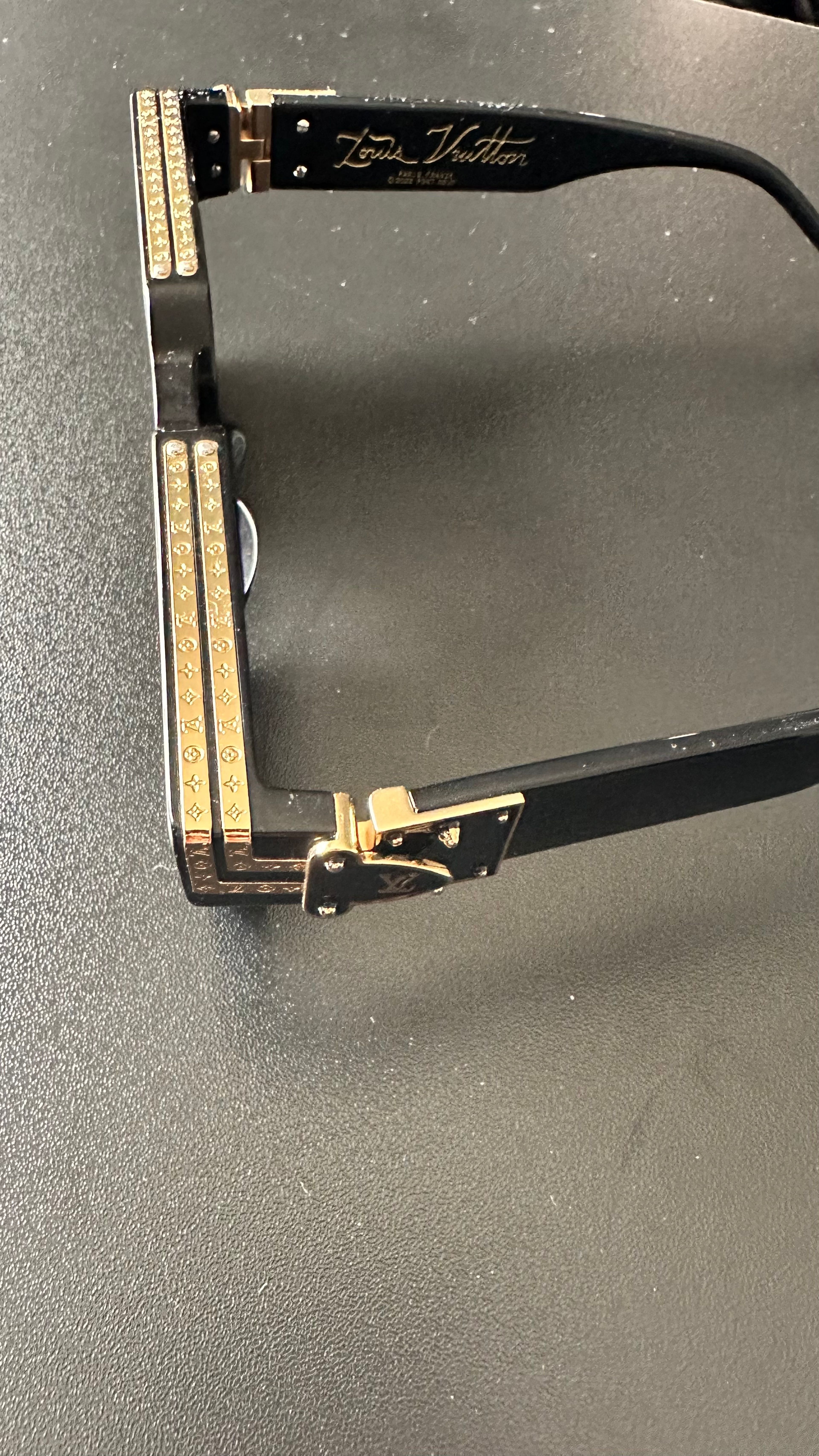 Louis Vuitton 1.1 Millionaire Sunglasses Black Gold - Image 2