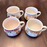 Vintage Ceramic Recipe Soup Mugs - Image 1