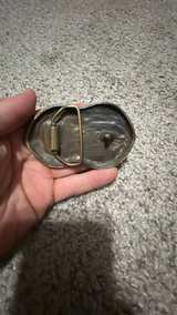 Vintage Planters Peanuts Mr. Peanut Brass Belt Buckle - Image 2