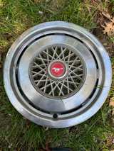 Two Ford Mustang 14" Wire Spoke Hubcaps - Image 2