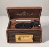 Hearth & Hand Vintage 3-in-1 Vinyl Record Player Wood Grain Finish - Image 1
