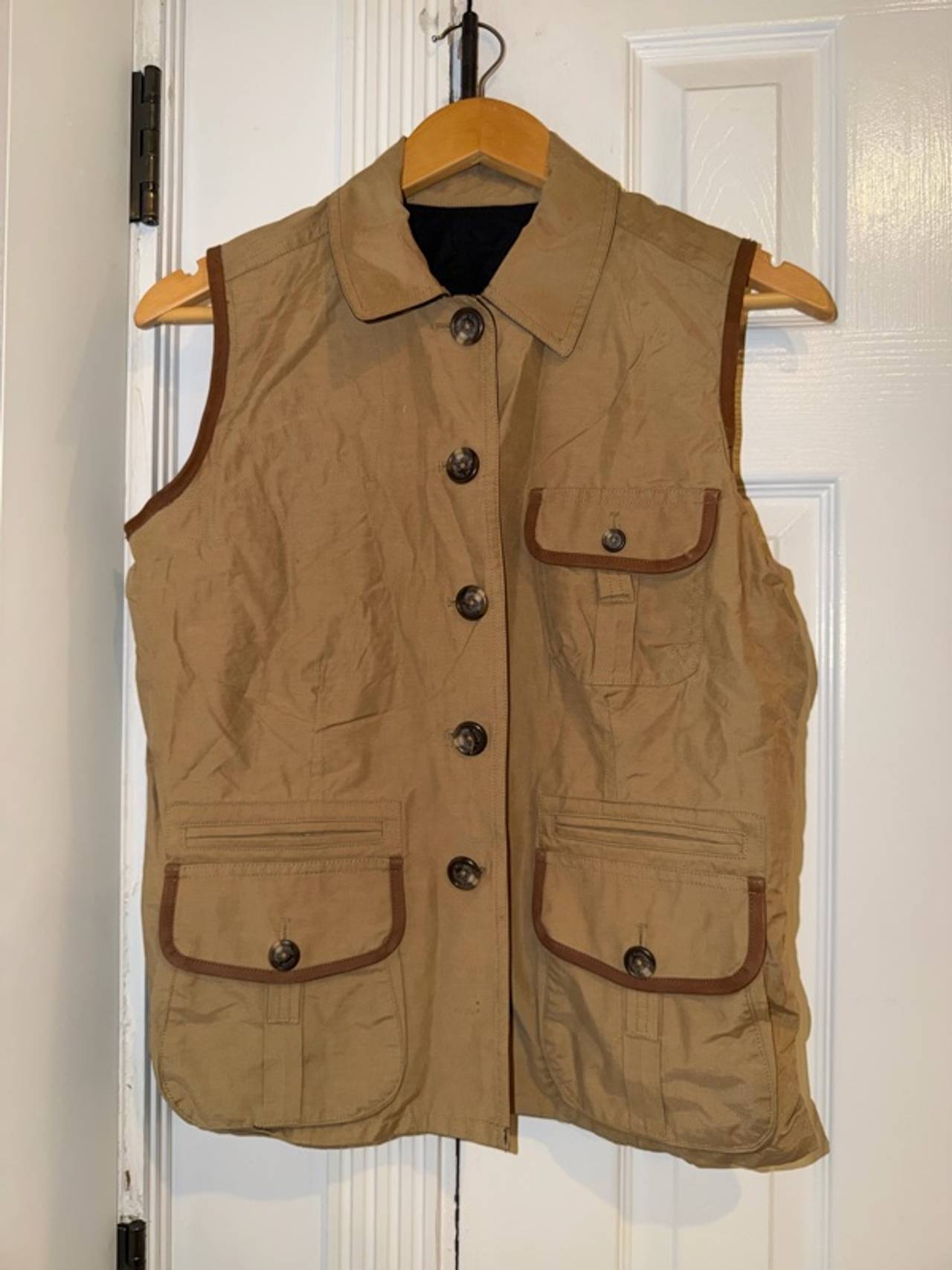 Ralph Lauren Reversible Utility Vest Black/Khaki