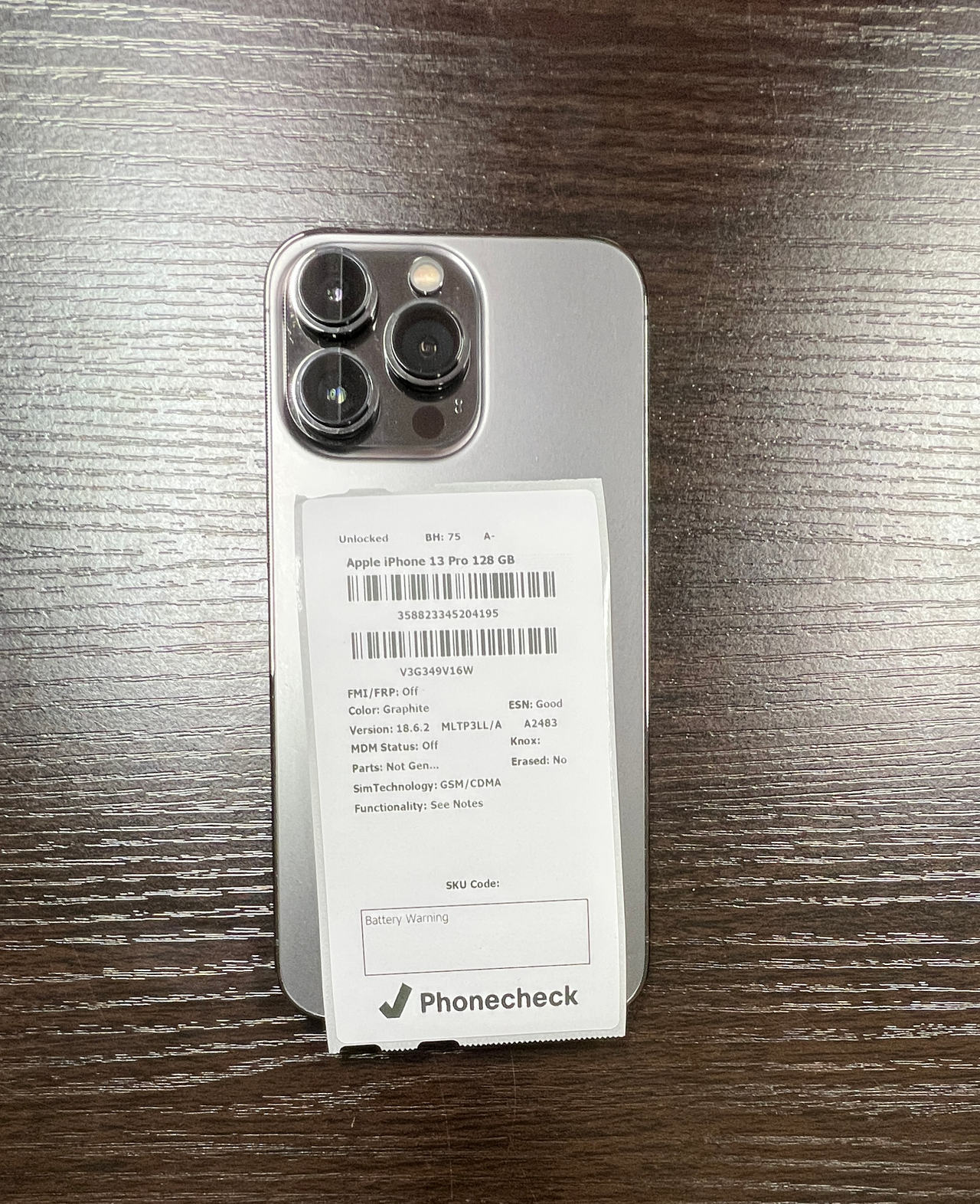 Apple iPhone 13 Pro 128GB Graphite