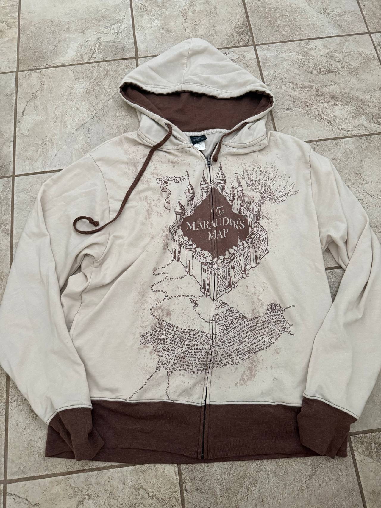 Harry Potter Marauder's Map Zip-Up Hoodie