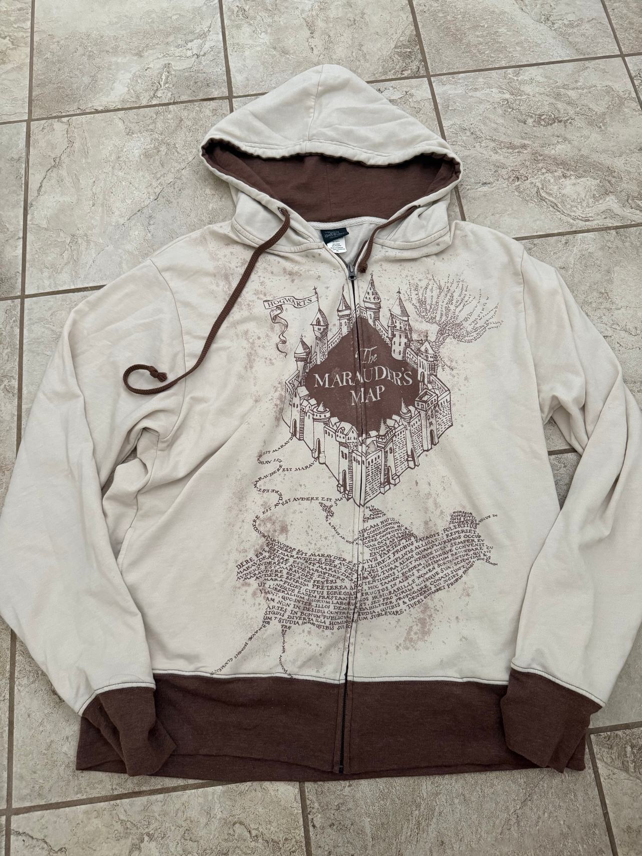 Harry Potter Marauder's Map Zip-Up Hoodie