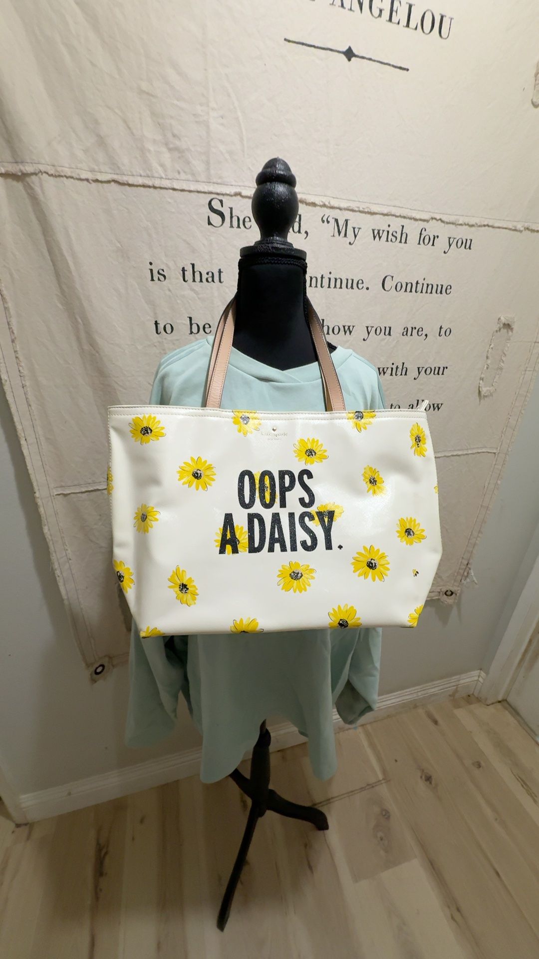 Kate Spade Oops A Daisy Tote Yellow/White