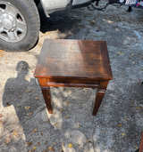 Square Wood End Table/ nightstand - Image 1
