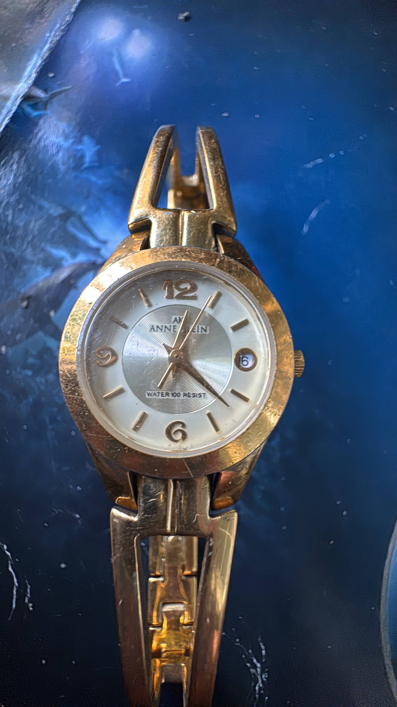 Anne Klein Gold-Tone Bangle Watch