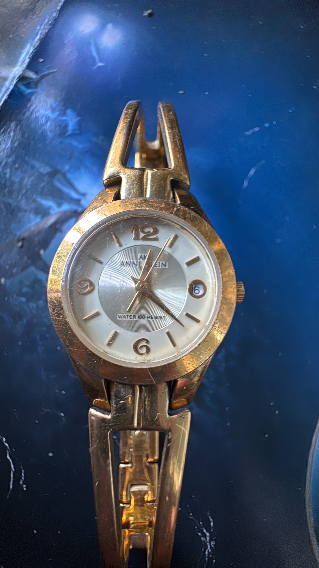 Anne Klein Gold-Tone Bangle Watch