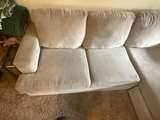 Living spaces Bonaterra Dove Grey 97" Queen Sleeper Sofa with Reversible Chaise  - Image 2