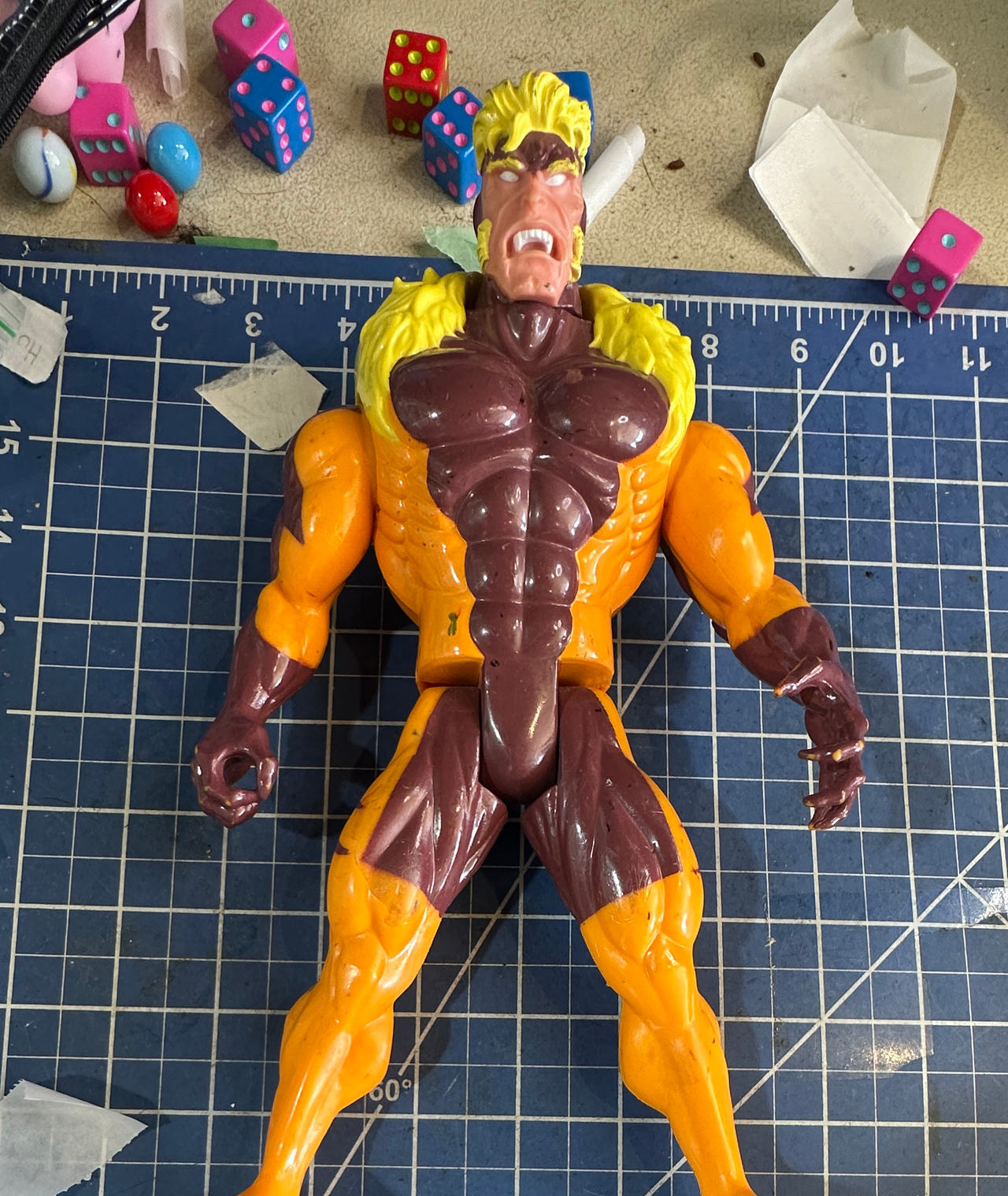Toy Biz X-Men Sabretooth Action Figure 12inch. 123