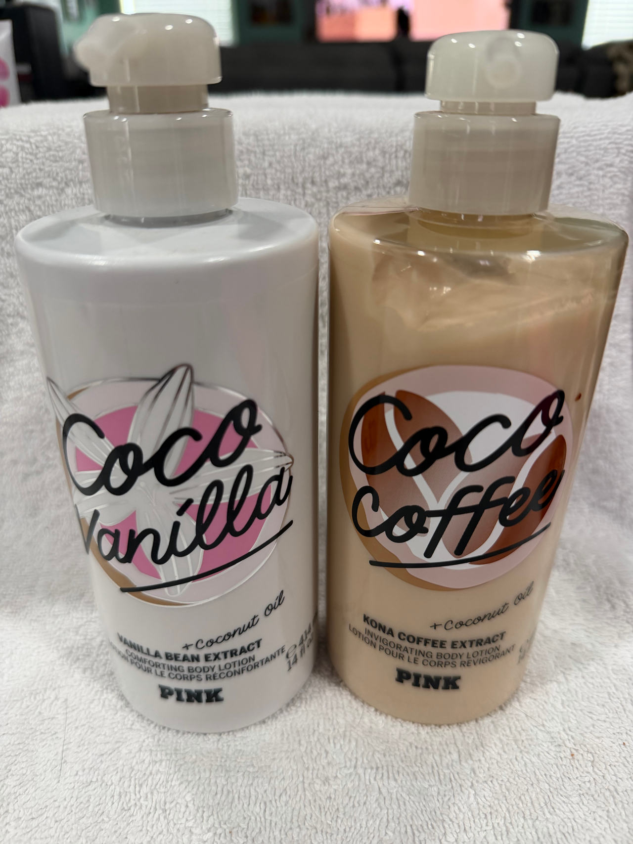 Victoria's Secret PINK Coco Vanilla & Coco Coffee Body Lotion Set
