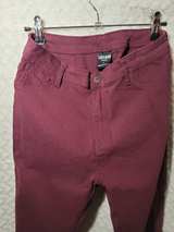 Lover Brand Fashion Burgundy Skinny Pants sz L - Image 2