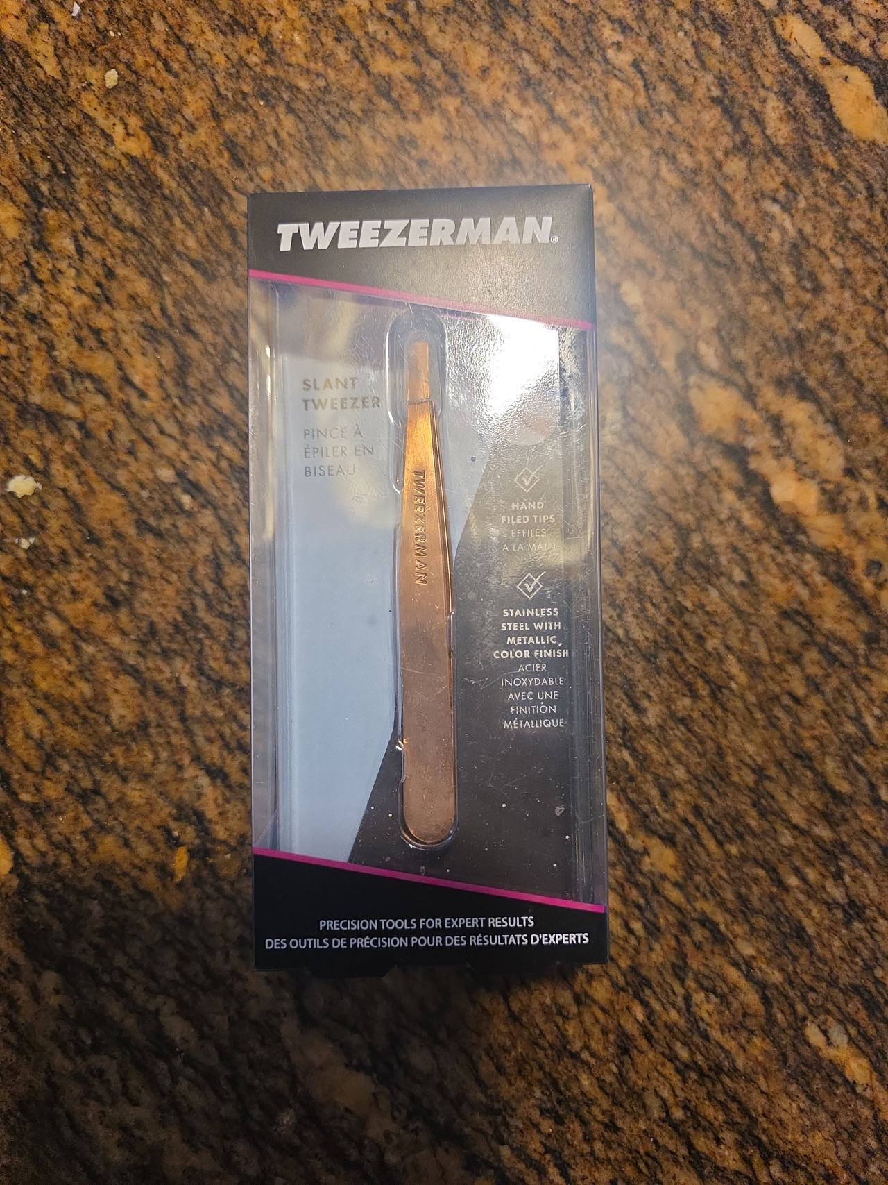 Tweezerman Slant Tweezer Rose Gold