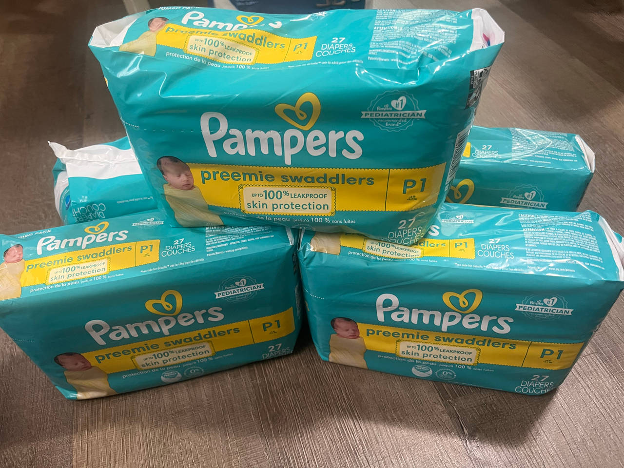 Pampers Preemie Swaddlers Diapers