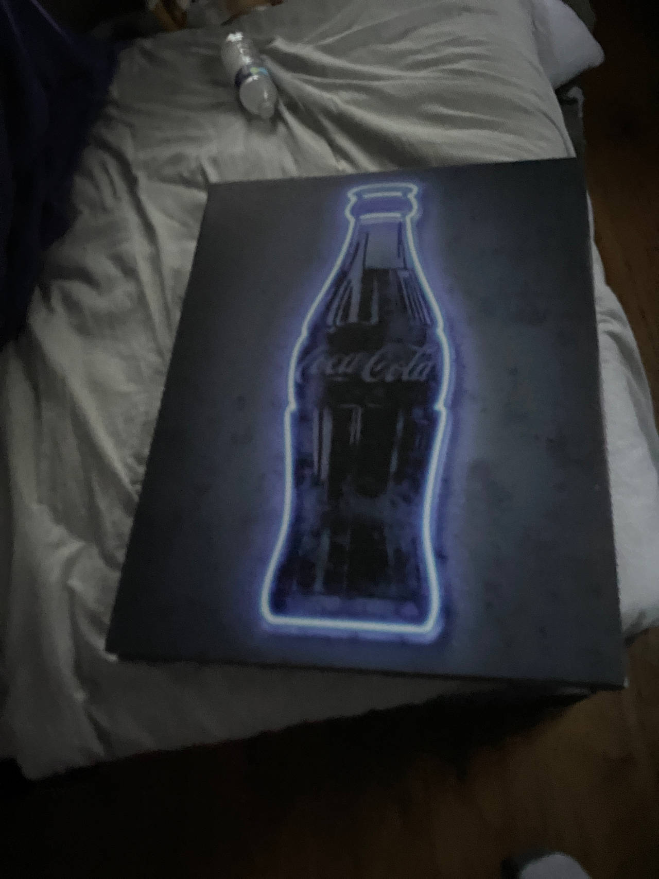 Coca-Cola Bottle Neon Art Canvas