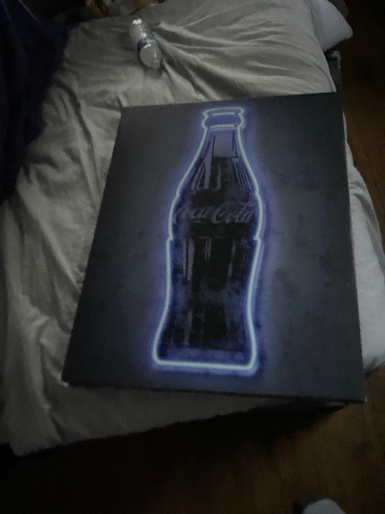 Coca-Cola Bottle Neon Art Canvas