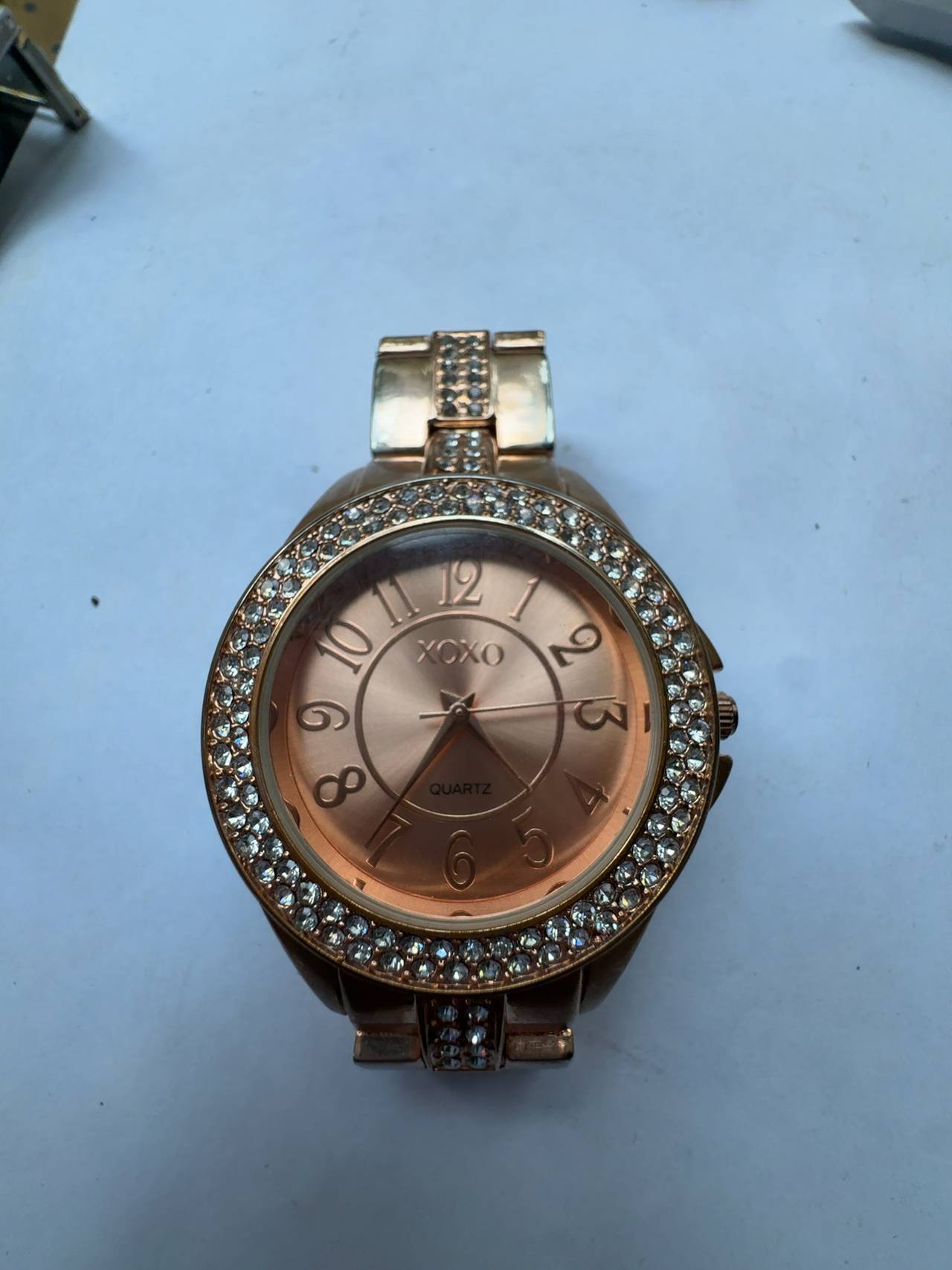Rose Gold Rhinestone Women's Watch