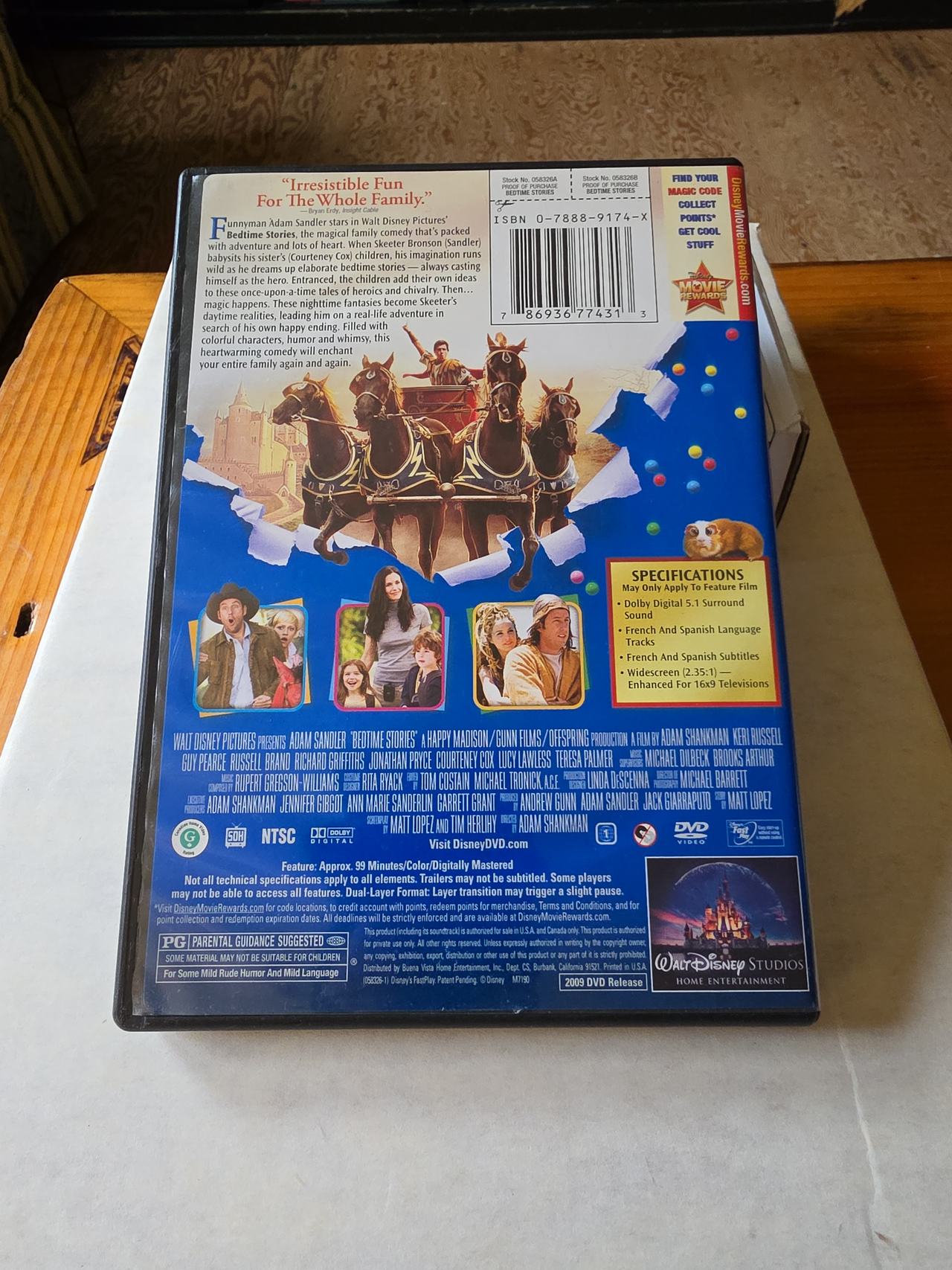 Bedtime Stories (DVD, 2009)
