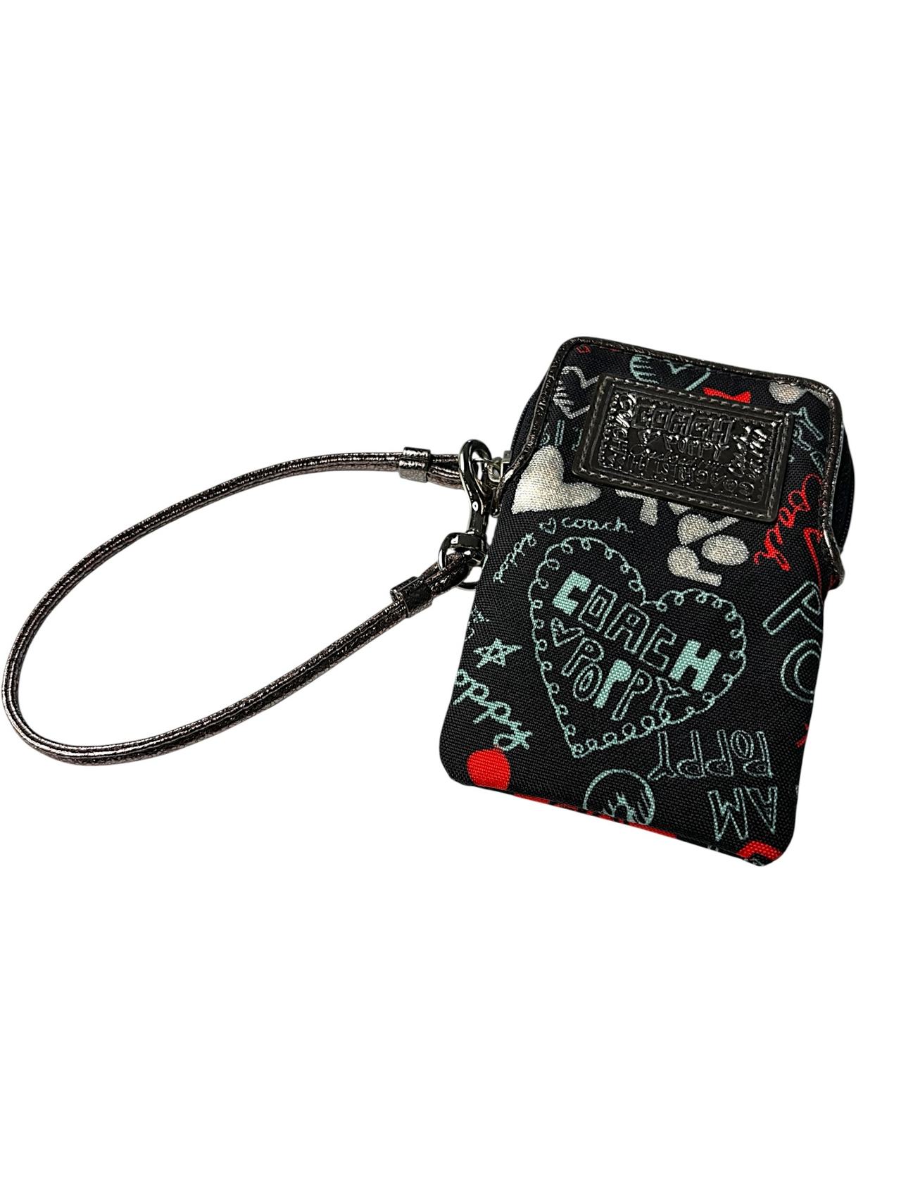 Coach Poppy Graffiti Universal Case Wristlet