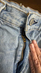 Levi's 502 Cut Off Denim Shorts 33 - Image 4